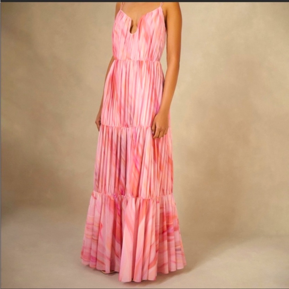 Aiifos Madeleine Pink Maxi Dress - size XS